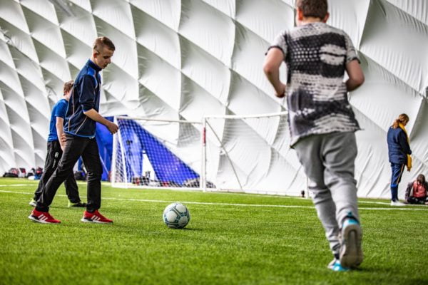 Belfast Indoor football Colin Glen