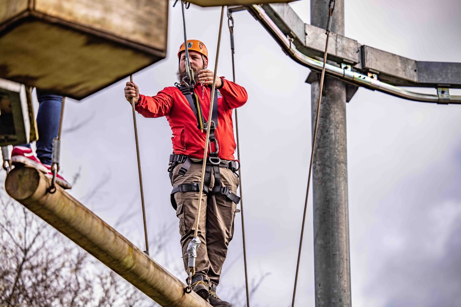 Employee SKYTrek high ropes